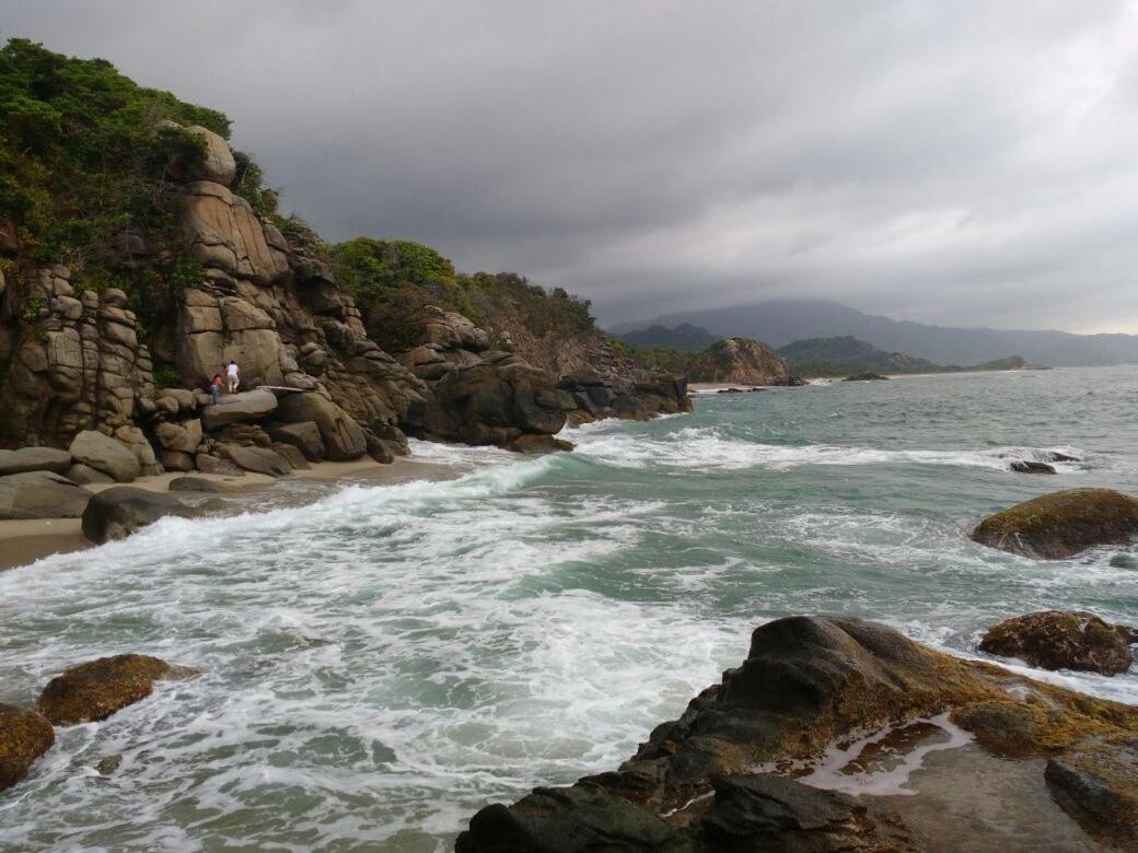 Camping Castilletes Parque Tayrona Bed and Breakfast El Zaino Exteriör bild